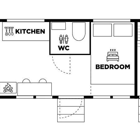 בית נופש Fell Village 1 With A Mountain View, Fireplace, Sauna, Kitchen