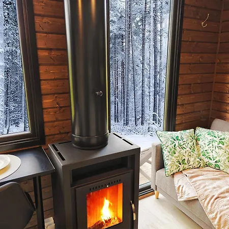 Fell Village 1 With A Mountain View, Fireplace, Sauna, Kitchen Luosto